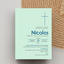 バウティゾインビタシオンエレガントミニマリスト洗礼