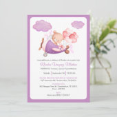 バウティゾインビタシオン陽気なテディベアボーイバプテスマ 招待状 (スタンド正面)