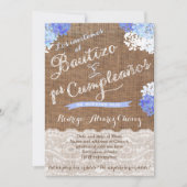 バウティゾイ1erクンプル，ラティーノバプテスマ誕生日 招待状 (正面)