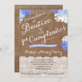 バウティゾイ1erクンプル，ラティーノバプテスマ誕生日 招待状 (正面/裏面)