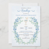 バウティゾスペインのインビタシオンキュートChaliceバプテスマ 招待状 (正面)