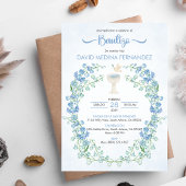 バウティゾスペインのインビタシオンキュートChaliceバプテスマ 招待状