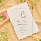 バウティゾデニーニャキュートスペインのベア アクリル招待状