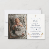 バウティゾニーニョ・インビタシオーネデバウティゾニーニョ・バプテスマ 招待状 (正面)