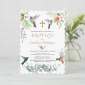 バウティゾピスペインのックフラワーハミングバードガール 招待状 (スタンド正面)