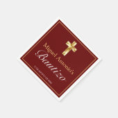 バウティゾベベニニニノクルスボルゴニャオロ スタンダードカクテルナプキン (角)