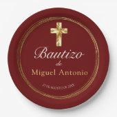 バウティゾベベニニニョクルスデオロイボルゴニョ ペーパープレート (正面)