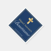 バウティゾベベビーニニョクルズアズールマリノオロ スタンダードカクテルナプキン (角)