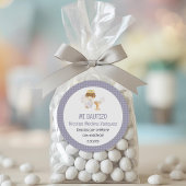 バウティゾボーイエンジェルかわいいバプテスマ《キリスト教》洗礼式や命名式の好意 ラウンドシール