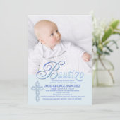 バウティゾワードブルーフォト招待状 招待状 (スタンド正面)