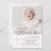 バウティゾワーピンクフォト招待状 招待状 (正面)