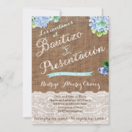 バウティゾ・イ・プレゼンタシオン，バウティスモ，ニーニョ 招待状
