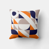 バウハインスパイアウス幾何学的パターン装飾用クッション クッション (裏面)