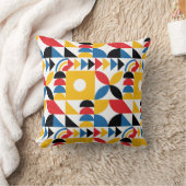 バウハインスパイアスコンテンポラリーミッドモダン世紀 クッション (ブランケット)