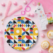 バウハインスパイアスコンテンポラリーミッド・センチュリー ペーパープレート (パーティー)