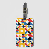 バウハインスパイアスコンテンポラリーミッド・センチュリー ラゲッジタグ (正面縦)