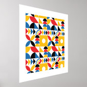 バウハインスパイアスコンテンポラリーミッド・センチュリー 箔ポスター (レイダウン)