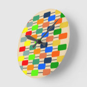 バウハウインスパイアス ラウンド壁時計 (傾斜)