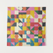 バウハウスのアートワーク：抽象芸術幾何学的な構成 タペストリー (正面(横))