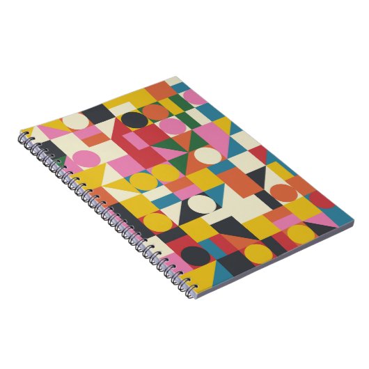 バウハウスのアートワーク:抽象芸術幾何学的な構成 ノートブック (右側)