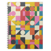 バウハウスのアートワーク:抽象芸術幾何学的な構成 ノートブック (正面)