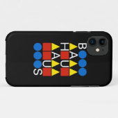 バウハウスのコレクションの白い場合のiphone Case-Mate iPhoneケース (裏面(横))