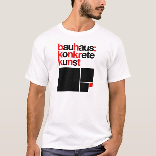 バウハウスのコレクションの白のTシャツ Tシャツ (正面)