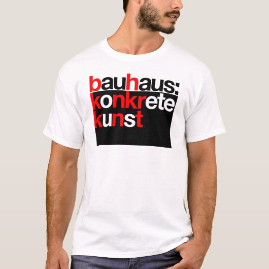 バウハウスのコレクションの黒のTシャツ Tシャツ (正面)