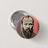 バウハウスのドストエフスキー光学錯覚スタイル 缶バッジ (正面&裏面)