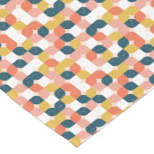 バウハウスのレトロの幾何学的なパターン ショートテーブルランナー (コーナー)