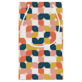 バウハウスのレトロの幾何学的なパターン スモールペーパーバッグ (裏面)