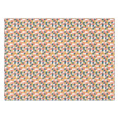 バウハウスのレトロの幾何学的なパターン テーブルクロス (正面(横))