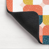 バウハウスのレトロの幾何学的なパターン マウスパッド (コーナー)