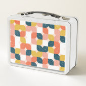 バウハウスのレトロの幾何学的なパターン メタルランチボックス (裏面)