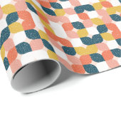 バウハウスのレトロの幾何学的なパターン ラッピングペーパー (ロールコーナー)