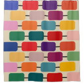 バウハウスアバカス シャワーカーテン (正面)