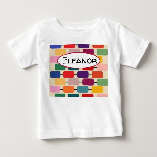 バウハウスアバカス ベビーTシャツ (正面)