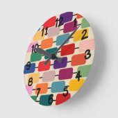 バウハウスアバカス   ラウンド壁時計 (傾斜)