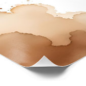 バウハウスアートモーニングコーヒー（ブラウン） ポスター (コーナー)