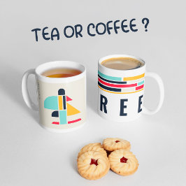 バウハウスアート – ツリー コーヒーマグカップ