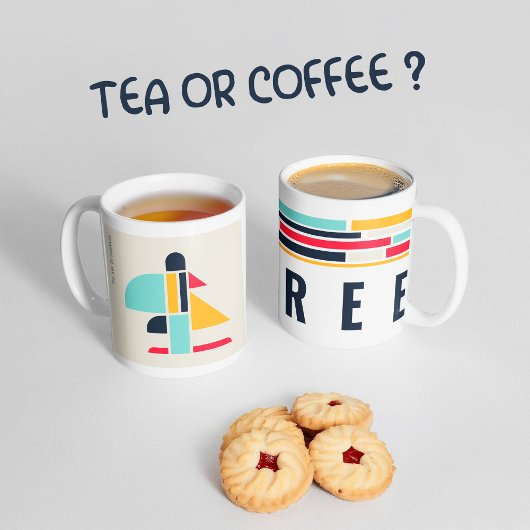 バウハウスアート – ツリー コーヒーマグカップ