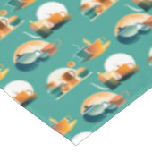 バウハウスインスパイアレトロコーヒー テーブルクロス (アングル)