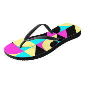 バウハウスインスパイア幾何パターンビーチサンダル ビーチサンダル (アングル)