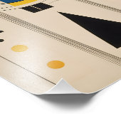 バウハウスインスパイア幾何ミニマリストアート フォトプリント            (角)