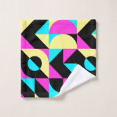 バウハウスインスパイア幾何柄バスタオルセット バスタオルセット (ウォッシュタオル)