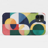 バウハウスウォーターカラー – 幾何グリーンフォンケース Case-Mate iPhoneケース (裏面(横))