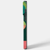 バウハウスウォーターカラー – 幾何グリーンフォンケース Case-Mate iPhoneケース (裏面 / 左)