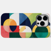 バウハウスウォーターカラー – 幾何グリーンフォンケース Case-Mate iPhoneケース (裏面 (横))