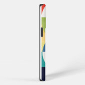 バウハウスウォーターカラー – 幾何グリーンフォンケース iPhoneケース (右側面)