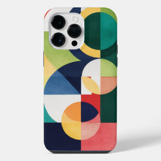 バウハウスウォーターカラー – 幾何グリーンフォンケース iPhone 14 PRO MAXケース